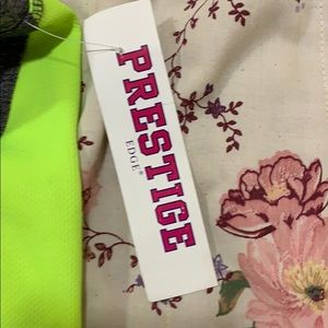 Gray Capris w/ lime mesh